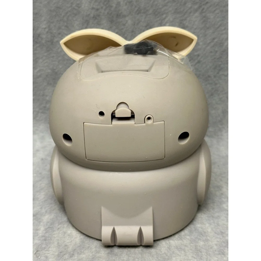 Owl Digital Coin Bank Grey Cute Wide Eyed Animal Money Box Decor W/Key